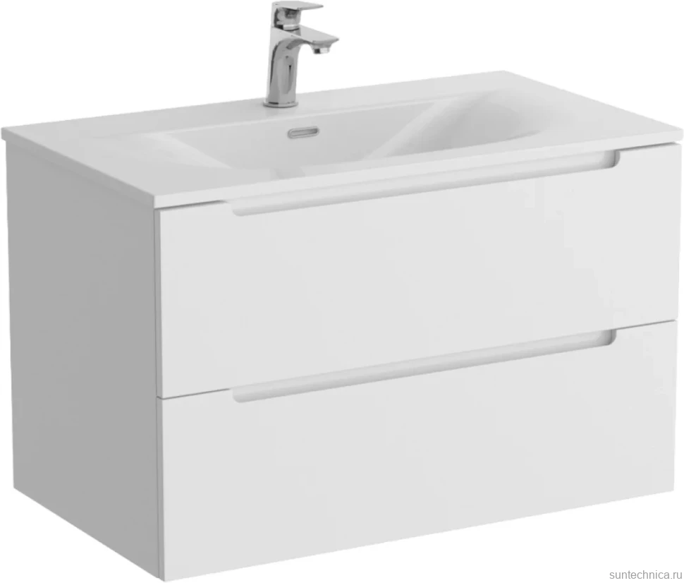 Тумба с раковиной BelBagno Etna 90 bianco opaco, раковина BB-8099-90