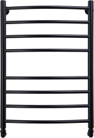 Полотенцесушитель водяной Comfysan Noumi W-8 80х50 80x55 см, черный матовый, лесенка