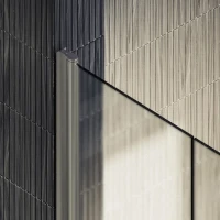 Душевая дверь в нишу Maybahglass MGD-436-5 89 см, профиль матовый хром, стекло сатин