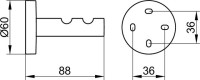 Крючок Keuco Edition 90 19015 двойной, хром