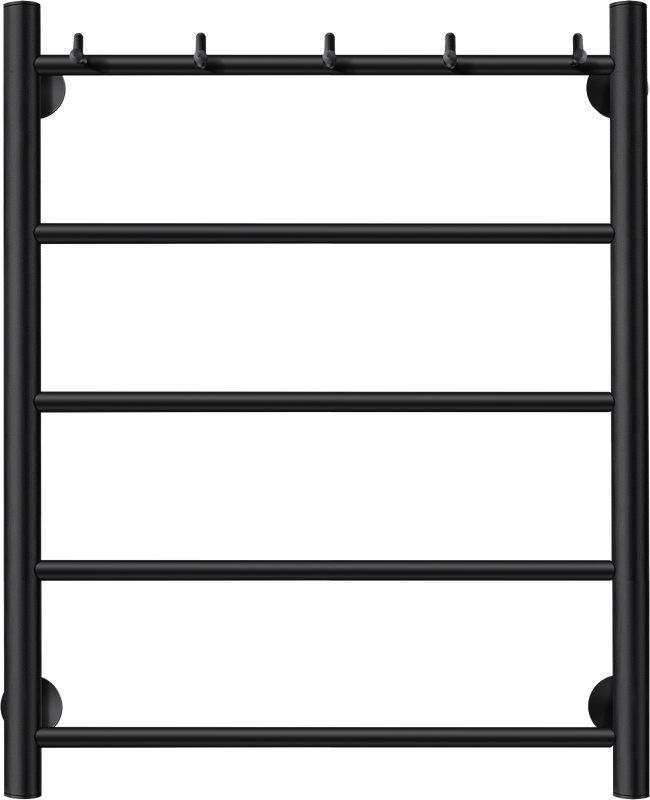 Полотенцесушитель водяной Secado Триада 1 К 60x55 см, матовый черный, лесенка