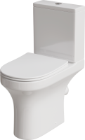 Унитаз-компакт напольный Damixa Skyline DX35C8600SC безободковый, с микролифтом