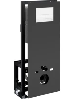 Система инсталляции для унитазов Wasserkraft Glan 66TLT.010.ME.BL.WM04 с кнопкой смыва матовой белой