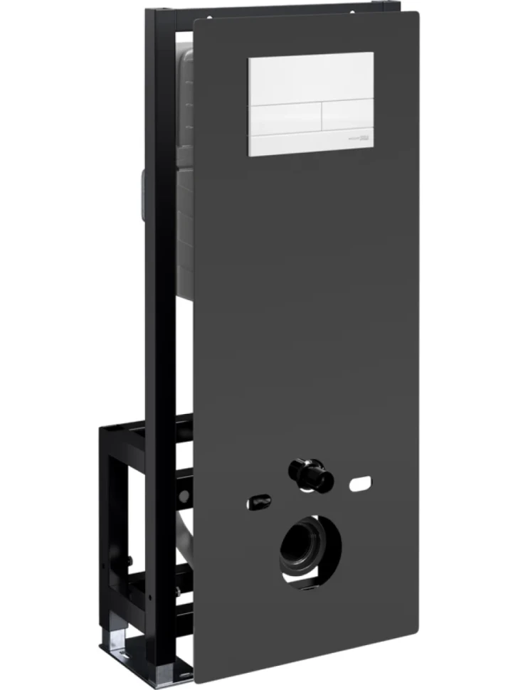 Система инсталляции для унитазов Wasserkraft Glan 66TLT.010.ME.BL.WM04 с кнопкой смыва матовой белой