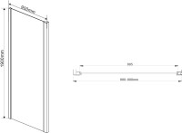 Душевой уголок Vincea Intra VSR-1I901090CL 100x90 см, профиль хром, стекло прозрачное