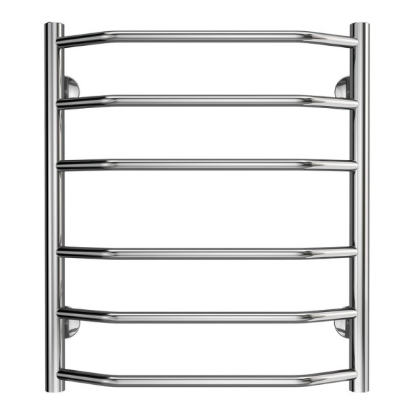 Полотенцесушитель Azario RAVENNA 500/600 водяной 6 пер. (1"-1/2" Полированный)