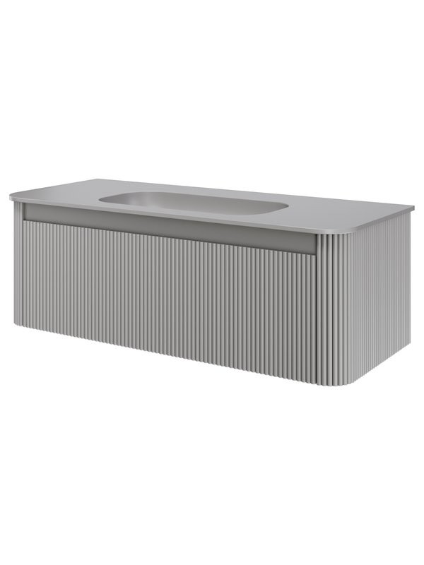 Тумба под раковину без столешницы Armadi Art Voi 120 подвесная, рифленая, luna