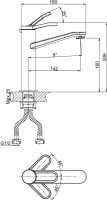 Смеситель для раковины D&K Rialto DA1062641