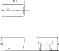 Биде напольное Aquanet Tavr 2.0 В1