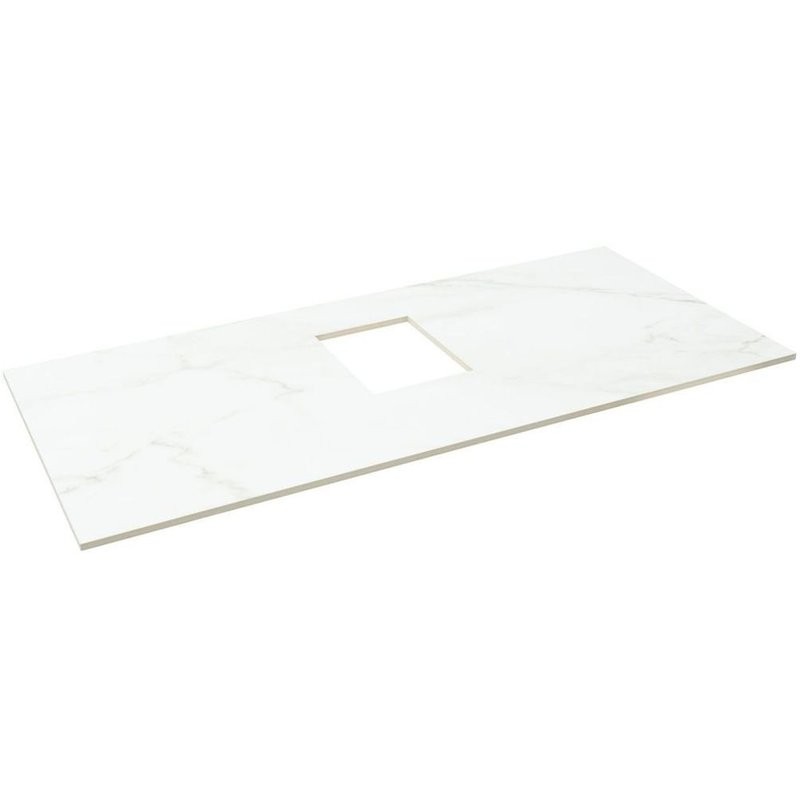 Тумба под раковину со столешницей Allen Brau Infinity 100 подвесная, антрацит матовый, столешница мрамор