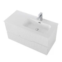 Мебель для ванной комнаты Cezares Duet 100 R bianco lucido, раковина белая CZR-8095-100-R