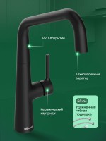 Смеситель для кухни Domaci Римини D569112BK черный