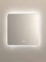 Зеркало Vincea VLM-3BE7007-2 70x70, с подсветкой и антизапотевателем