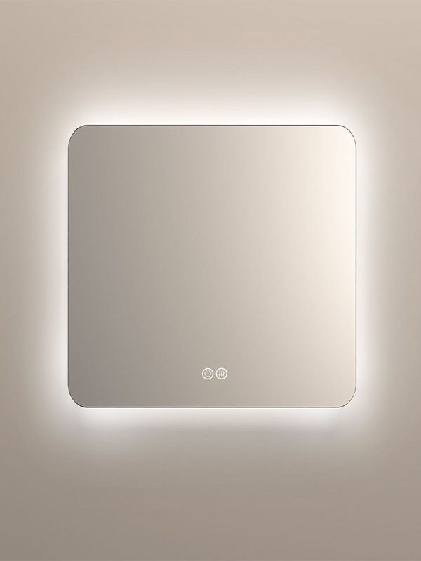 Зеркало Vincea VLM-3BE7007-2 70x70, с подсветкой и антизапотевателем