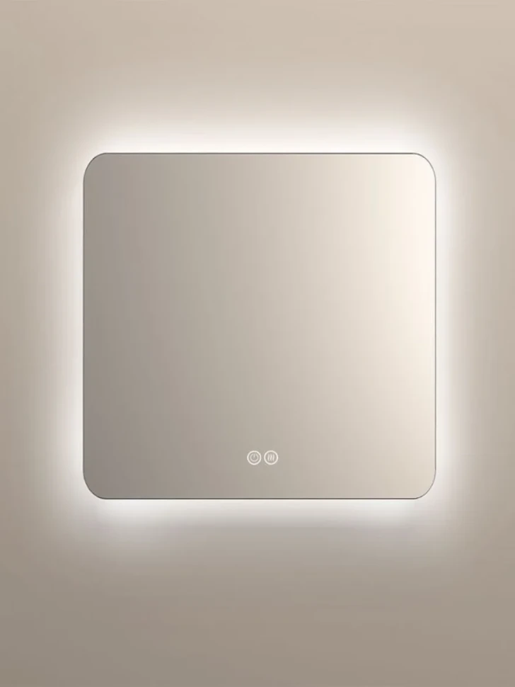 Зеркало Vincea VLM-3BE7007-2 70x70, с подсветкой и антизапотевателем