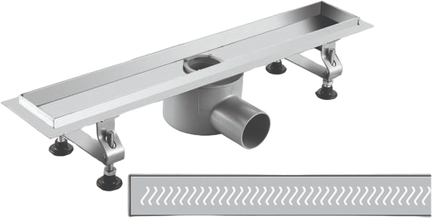 Душевой трап (лоток) RGW Shower Drain SDR-01-80-E1 80 см, с решеткой и опорами