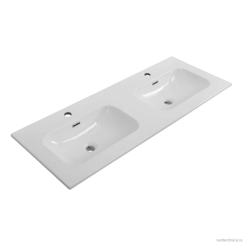 Мебель для ванной комнаты Cezares Duet 120 bianco lucido, раковина Cezares CZR-8073-120-2