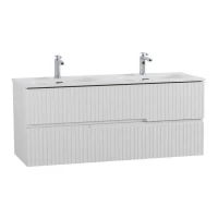 Мебель для ванной комнаты Cezares Duet 120 bianco lucido, раковина Cezares CZR-8073-120-2