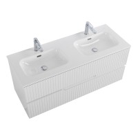 Мебель для ванной комнаты Cezares Duet 120 bianco lucido, раковина Cezares CZR-8073-120-2