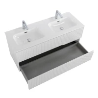 Мебель для ванной комнаты Cezares Duet 120 bianco lucido, раковина Cezares CZR-8073-120-2