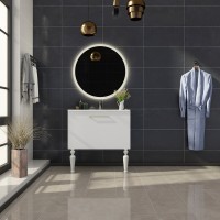 Тумба с раковиной Sanvit Эмми 3Д 80 белая