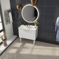 Тумба с раковиной Sanvit Эмми 3Д 80 белая