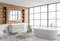 Тумба под раковину BelBagno Albano-Cer 105 подвесная, rovere vintage bianco