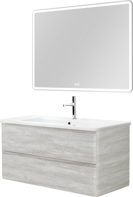 Тумба под раковину BelBagno Albano-Cer 105 подвесная, rovere vintage bianco