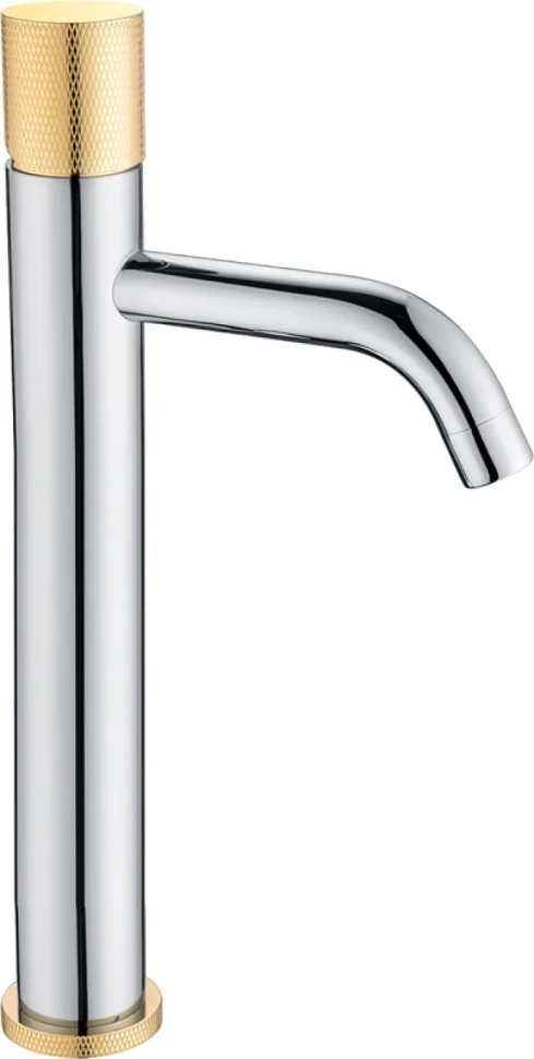Смеситель для раковины Boheme Stick 122-CRG.2 chrome touch gold