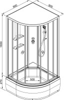 Душевая кабина DTO EM 2790NGM