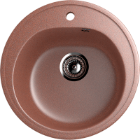Мойка кухонная Ulgran U-101 307 терракотовая + дозатор U-01 терракот