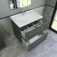 Тумба с раковиной Caprigo Wales 70 графит