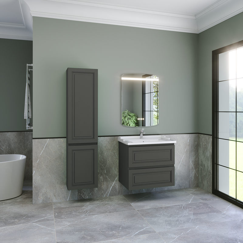 Тумба с раковиной Caprigo Wales 70 графит