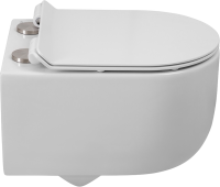 Унитаз подвесной BelBagno Soft BB084CH-TOR безободковый, крышка BB2111SC с микролифтом