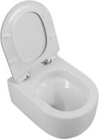 Унитаз подвесной BelBagno Soft BB084CH-TOR безободковый, крышка BB2111SC с микролифтом