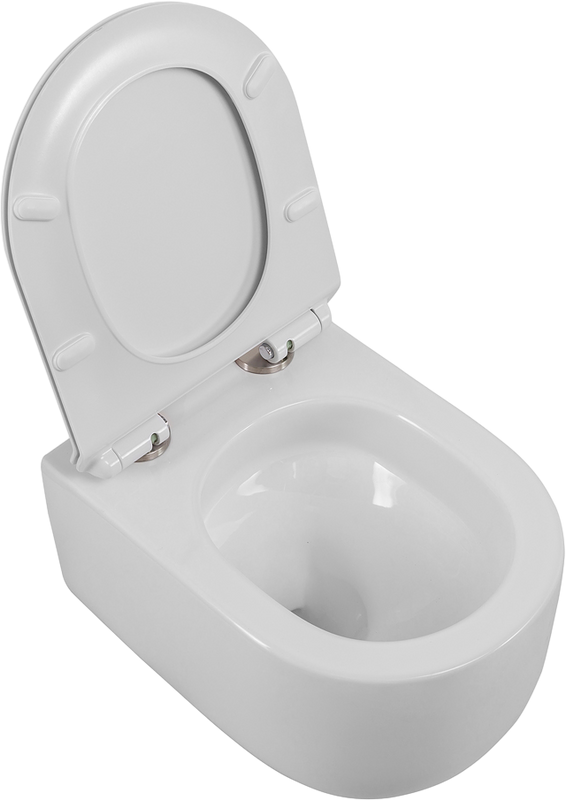 Унитаз подвесной BelBagno Soft BB084CH-TOR безободковый, крышка BB2111SC с микролифтом