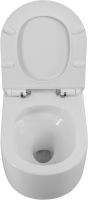Унитаз подвесной BelBagno Soft BB084CH-TOR безободковый, крышка BB2111SC с микролифтом