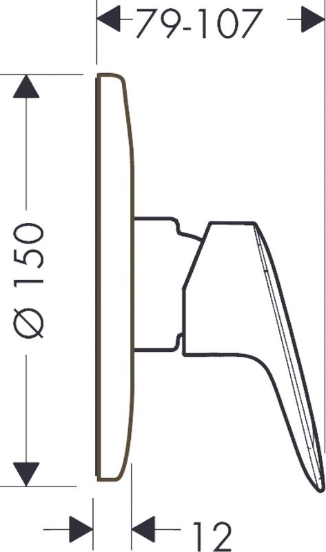 Гигиенический душ Hansgrohe 32129000 со смесителем, С ВНУТРЕННЕЙ ЧАСТЬЮ