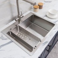 Мойка кухонная Melana ProfLine R6050H в комплекте с коландером, сатин