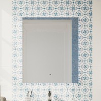Мебель для ванной комнаты VitrA Valarte 65 матовая белая с зеркалом DIWO Элиста 60 с подсветкой