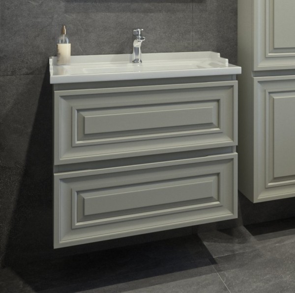 Тумба с раковиной Caprigo Ponza 70 серая