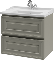Тумба с раковиной Caprigo Ponza 70 серая Тумба с раковиной Caprigo Ponza 70 серая