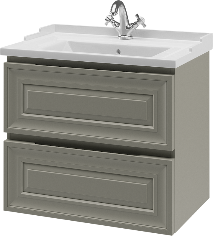 Тумба с раковиной Caprigo Ponza 70 серая