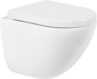 Унитаз подвесной BelBagno Amanda BB051CHR безободковый, крышка BB865SC с микролифтом