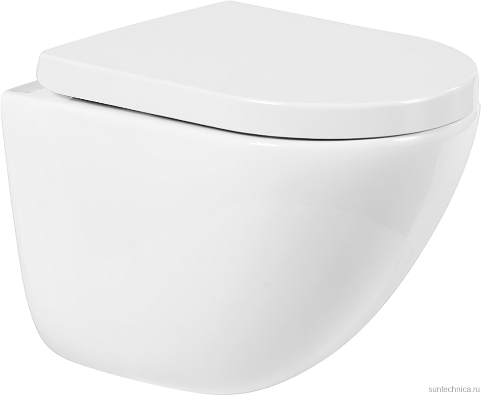 Унитаз подвесной BelBagno Amanda BB051CHR безободковый, крышка BB865SC с микролифтом