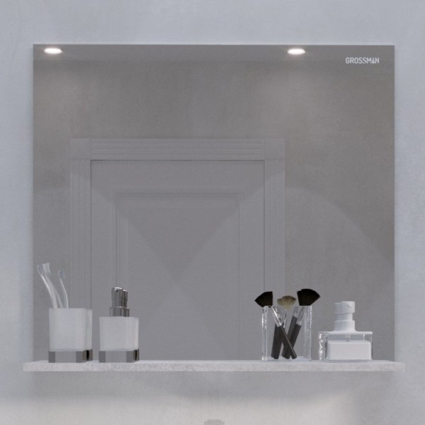 Зеркало Grossman Эдванс 80 цемент светлый