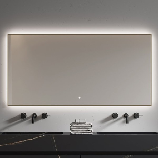 Зеркало Armadi Art 543-140 70 с подсветкой, диммером, с антизапотевателем, золото