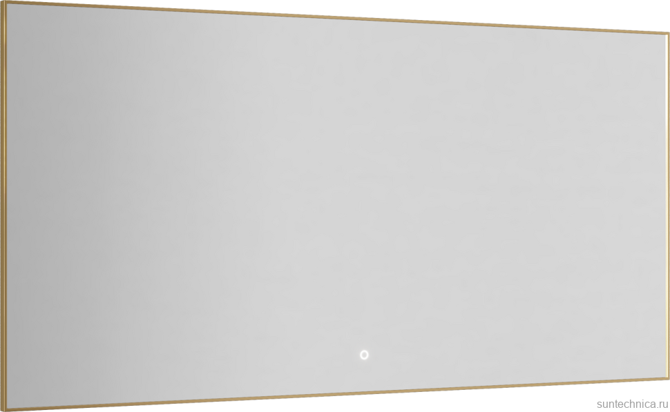 Зеркало Armadi Art 543-140 70 с подсветкой, диммером, с антизапотевателем, золото