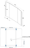 Зеркало Art&Max Trento 100х80 со створками