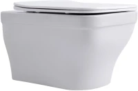 Унитаз подвесной Aquanet Elegant 280960 безободковый, с микролифтом, белый